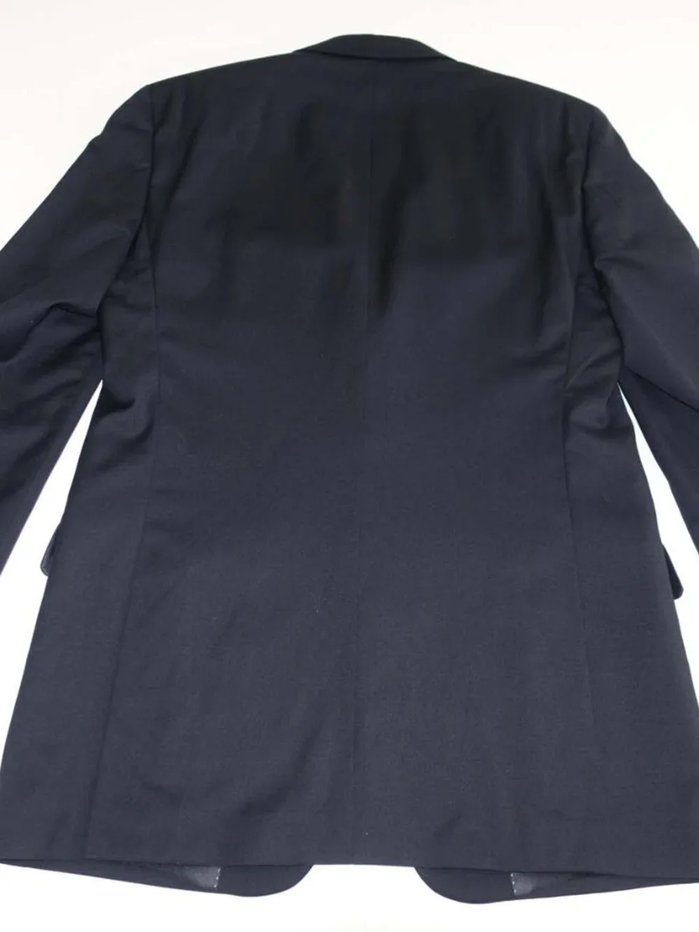 Tommy Hilfiger Men's 2 Button Suit Size 42 Long 35 x 31 Navy Blue 100% Wool 42L